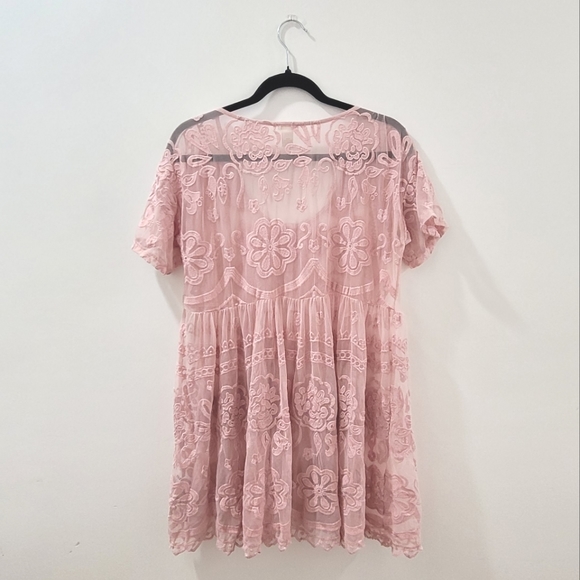 Forever 21 Pink Lace Baby Doll Dress - Picture 2 of 7
